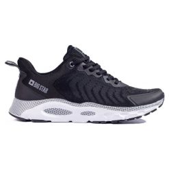 Męskie czarne buty sportowe Big Star LL174096 Memory Foam. Czarne buty sportowe na co dzień męskie bez zapięcia. Za 310.99 zł.