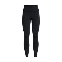 Legginsy Damskie Under Armour Launch Elite Tights. Czarne legginsy sportowe damskie Under Armour, xl, bez wzorów, z materiału, na fitness i siłownię. Za 349.99 zł.