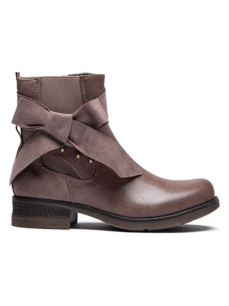 Foreverfolie Botki w kolorze khaki rozmiar: 39. Brązowe botki damskie Foreverfolie, bez obcasa, bez zapięcia. Za 176.95 zł.