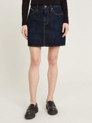 G-Star Spódnica dżinsowa "Victoria" w kolorze granatowym rozmiar: W28. Niebieskie spódniczki damskie G-Star, z aplikacjami, z bawełny, klasyczne, mini, proste. Za 172.89 zł.