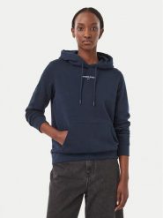 Tommy Jeans Bluza Classic Logo DW0DW23537 Granatowy Regular Fit. Niebieskie bluzy bez kaptura damskie Tommy Jeans, xl, z bawełny. Za 369.99 zł.
