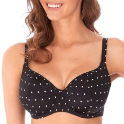 Damski top do kostiumu kąpielowego Freya Jewel cove. Czarne topy sportowe damskie FREYA ACTIVE, na jesień, bez wzorów, bez ramiączek. Za 241.00 zł.