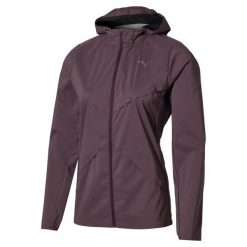 Damska kurtka wodoodporna Mizuno Tech Thermal Charge Breath Thermo. Fioletowe kurtki damskie Mizuno, s, bez wzorów, z materiału, bez kaptura. Za 572.00 zł.