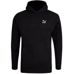 Bluza treningowa męska Puma 53560101. Czarne bluzy bez kaptura męskie Puma, bez wzorów, z bawełny, sportowe, bez kołnierzyka, bez ramiączek. Za 287.00 zł.