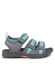 Merrell Sandały M-Hydro MK162555 Szary. Szare sandały dziewczęce MERRELL, ze skóry, bez zapięcia. Za 139.99 zł.