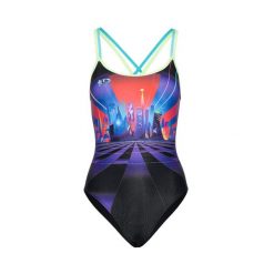 Strój jednoczęściowy pływacki damski speedo neon fan. Czarne stroje jednoczęściowe damskie Speedo, bez wzorów. Za 209.09 zł.