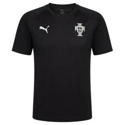 T-shirt treningowy Portugalia 2026. Czarne t-shirty męskie Puma, l, bez wzorów, z materiału, bez kołnierzyka. Za 172.05 zł.