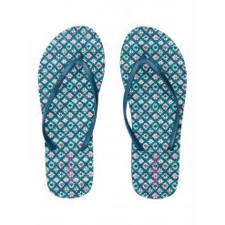 Japonki plażowe damskie Protest Prtflorine. Niebieskie klapki damskie Protest, bez wzorów, bez obcasa. Za 82.99 zł.