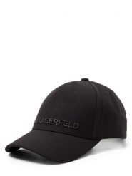 KARL LAGERFELD Czapka z domieszką wełny Mężczyźni czarny, 1. Czarne czapki męskie Karl Lagerfeld, bez wzorów, z wełny. Za 299.95 zł.