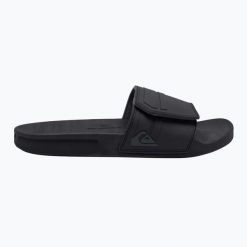 Klapki męskie Quiksilver Rivi Slide Adjust. Czarne klapki i japonki męskie Quiksilver. Za 139.99 zł.
