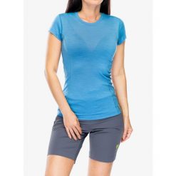 Koszulka merino damska termoaktywna Sensor Merino Active Tee S/S. Niebieskie bielizna termoaktywna damska Sensor, s, bez wzorów, bez ramiączek. Za 251.99 zł.