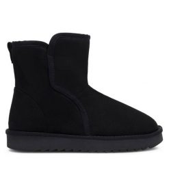 Śniegowce Lanetti. Czarne buty zimowe męskie Lanetti, bez zapięcia. Za 99.99 zł.