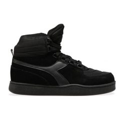 Buty miejskie damskie DIADORA MI BASKET MOON. Czarne buty sportowe na co dzień damskie Diadora, bez wzorów, z nylonu. Za 199.99 zł.