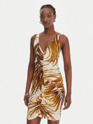 Just Cavalli Sukienka koktajlowa 80PAO9A7 JS560 Żółty Slim Fit. Żółte sukienki damskie Just Cavalli, bez wzorów, z wiskozy, wizytowe, bez kołnierzyka, bez ramiączek. Za 1,195.99 zł.