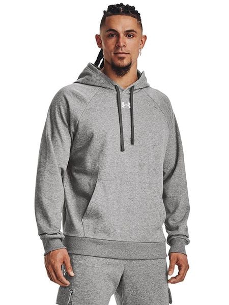Under Armour Bluza "Rival" w kolorze szarym rozmiar: XS. Szare bluzy z kapturem męskie Under Armour, xs. Za 149.45 zł.