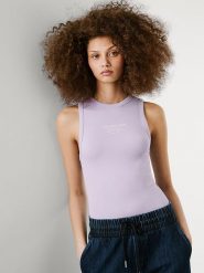 Pepe Jeans Top "Viv" w kolorze lawendowym rozmiar: M. Różowe topy damskie Pepe Jeans, m, bez wzorów, z jeansu, bez kołnierzyka. Za 114.17 zł.