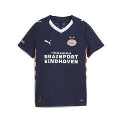 Młodzieżowa koszulka wyjazdowa PSV Eindhoven 25/26 PUMA. Biała bluzki damskie Puma, m, bez wzorów, młodzieżowe, bez kołnierzyka, bez ramiączek. Za 339.00 zł.