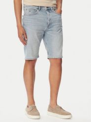 Tommy Jeans Szorty jeansowe Otis DM0DM23379 Niebieski jasny Regular Fit. Niebieskie szorty męskie Tommy Jeans, z bawełny, bez kołnierzyka. Za 209.99 zł.