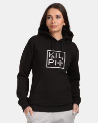 Bluza damska z kapturem Kilpi Niky. Czarne bluzy z kapturem damskie Kilpi, z bawełny. Za 215.49 zł.
