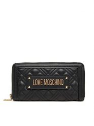 LOVE MOSCHINO Portfel JC5600PP1NLA0000 Czarny. Czarne portfele damskie Love Moschino, bez wzorów, ze skóry. Za 349.99 zł.