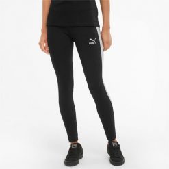 Legginsy damskie Puma Iconic T7. Czarne legginsy damskie Puma, l, bez wzorów, z bawełny, na fitness i siłownię. Za 199.00 zł.