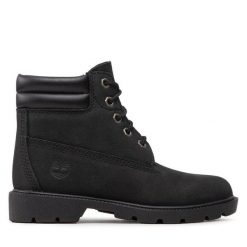 Trapery Timberland. Czarne buty zimowe męskie Timberland, bez zapięcia. Za 419.99 zł.