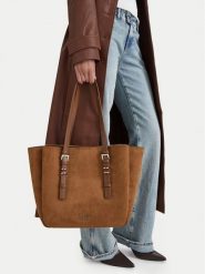 Nine West Torebka EO-STEEL ROSE-LDA9417 Brązowy jasny. Brązowe torebki klasyczne damskie Nine West, bez wzorów, z materiału, bez dodatków. Za 329.99 zł.