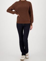 Monari Damski sweter z dzianiny - Ciao Bella Kobiety Bawełna brązowy jednolity, 38. Brązowe swetry klasyczne damskie Monari, z bawełny, bez kołnierzyka. Za 449.95 zł.