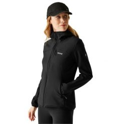 Kurtka Damska Ossek Soft Shell. Czarne kurtki damskie Regatta, xl, bez wzorów, z elastanu, z kapturem. Za 201.99 zł.