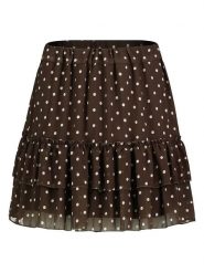 Sublevel Spódnica w kolorze ciemnobrązowym rozmiar: S/M. Brązowe spódniczki damskie Sublevel, m, bez wzorów, mini. Za 82.99 zł.