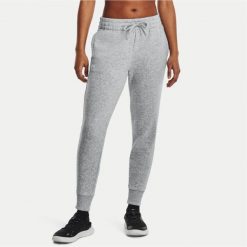 Spodnie dresowe damskie Under Armour Rival Fleece Jogger XL. Szare spodnie dresowe damskie Under Armour, xl, z dresówki, na fitness i siłownię. Za 137.99 zł.