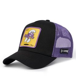 Czapka z daszkiem Capslab. Czarne czapki z daszkiem damskie CapsLab, bez wzorów. Za 149.99 zł.