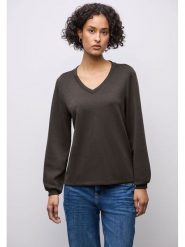 Street One Koszulka w kolorze brązowym rozmiar: 40. Brązowe t-shirty damskie Street One, bez wzorów, bez kołnierzyka. Za 147.91 zł.