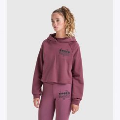 Bluza damska DIADORA L. HOODIE CROP MANIFESTO. Fioletowe bluzy bez kaptura damskie Diadora, l. Za 139.99 zł.