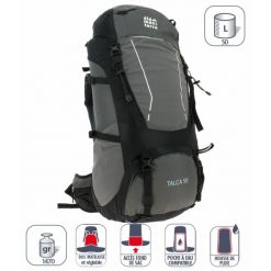 Plecak Elementerre talca 50 l. Czarne plecaki damskie Elementerre, bez wzorów, z meshu. Za 405.00 zł.