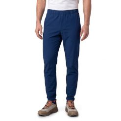 Męskie elastyczne spodnie do biegania w terenie Siroko Tor Blue. Niebieskie spodnie materiałowe męskie SIROKO, bez wzorów, z materiału. Za 296.00 zł.