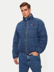 Tommy Jeans Kurtka zimowa DM0DM20438 Niebieski Regular Fit. Niebieskie kurtki męskie Tommy Jeans, na zimę, m, bez wzorów, z bawełny, bez kaptura. Za 689.99 zł.