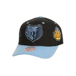 Czapka z daszkiem Mitchell & Ness Overbite Pro Memphis Grizzlies. Czarne czapki męskie Mitchell & Ness, bez wzorów, eleganckie. Za 217.50 zł.