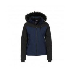 Damska kurtka narciarska Peak Mountain Armate. Niebieskie kurtki narciarskie i snowboardowe damskie Peak Mountain, s, bez wzorów, z futra, bez kaptura, narciarskie. Za 596.00 zł.