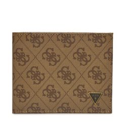 Portfel Guess. Brązowe portfele męskie Guess, z aplikacjami. Za 209.99 zł.