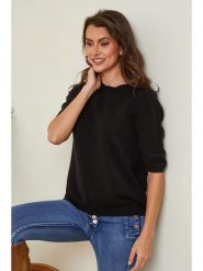 Joséfine Sweter "Kalocsa" w kolorze czarnym rozmiar: M. Czarne swetry klasyczne damskie Joséfine, m, z kaszmiru, bez kołnierzyka. Za 130.99 zł.