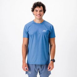 Koszulka męska do biegania i trailu AERO, eko-recyklingowana i oddychająca. Brązowe t-shirty sportowe męskie BODYCROSS, m, z materiału, bez ramiączek, do biegania. Za 189.99 zł.
