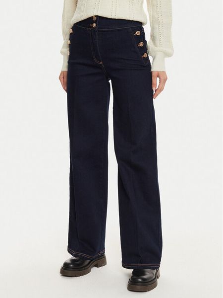Silvian Heach Jeansy Moldner GPA24304JE Granatowy Wide Leg. Niebieskie jeansy damskie Silvian Heach. Za 339.99 zł.