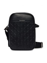 Calvin Klein Saszetka Emblem Aop Emboss Slim Reporter LV04D3228G Czarny. Czarne saszetki męskie CALVIN KLEIN, ze skóry. Za 329.99 zł.