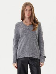 Calvin Klein Jeans Sweter Chunky LV044D328G Szary Regular Fit. Szare swetry klasyczne damskie Calvin Klein Jeans, xs, z jeansu, bez kołnierzyka. Za 579.99 zł.
