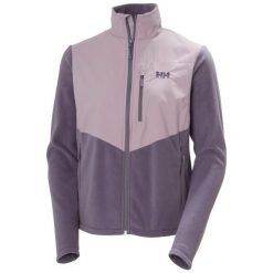 Kurtka turystyczna damska Helly Hansen Daybreaker Block. Fioletowe kurtki damskie Helly Hansen, bez wzorów, z polaru, bez kaptura. Za 390.00 zł.