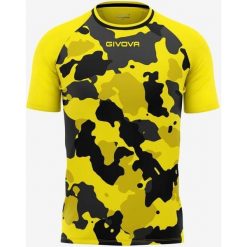 T-shirt Givova Army dla mężczyzn w kolorze żółtym i czarnym - Bawełna i komfort. Czarne t-shirty męskie Givova, m, bez wzorów, z bawełny, bez kołnierzyka. Za 159.99 zł.