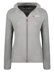 Maison Montaigne Kurtka polarowa "Tumai" w kolorze szarym rozmiar: M. Szare kurtki damskie Maison Montaigne, m, bez wzorów, z polaru, bez kaptura. Za 37.12 zł.