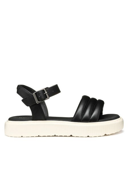 Geox Sandały J Kodette Gir J55DBA 000BC C9999 S Czarny. Czarne sandały dziewczęce Geox, ze skóry, bez zapięcia. Za 149.99 zł.