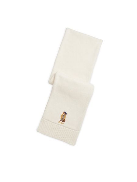 Polo Ralph Lauren Szalik 313978910001 Écru. Szaliki dziecięce Polo Ralph Lauren, z bawełny, bez ramiączek. Za 239.99 zł.